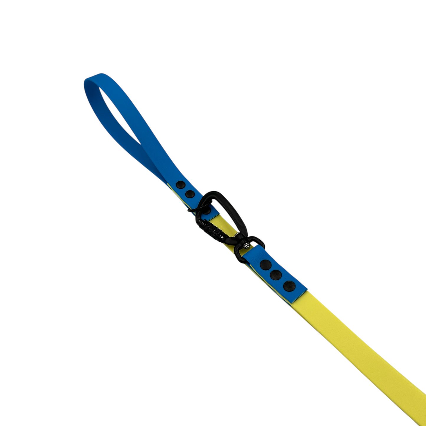 Pastel Yellow & Sky Blue Waterproof Dog Lead with Carabiner